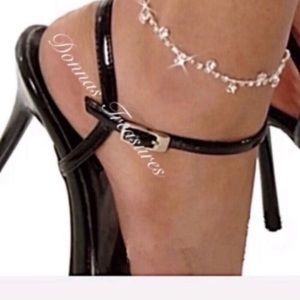 ☦️Silver & Crystal Anklet